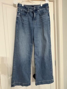 J. Crew Factory Light Blue Wide Leg Jeans